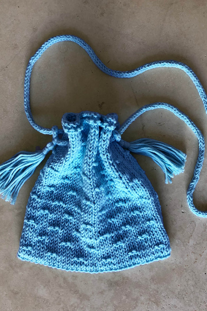 Ali Shoulder Pouch Designer Knitting Pattern