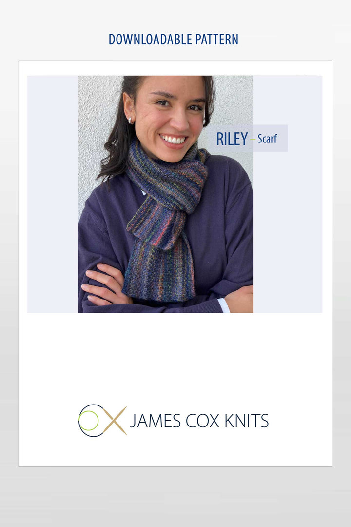 Riley Scarf Designer Knitting Pattern
