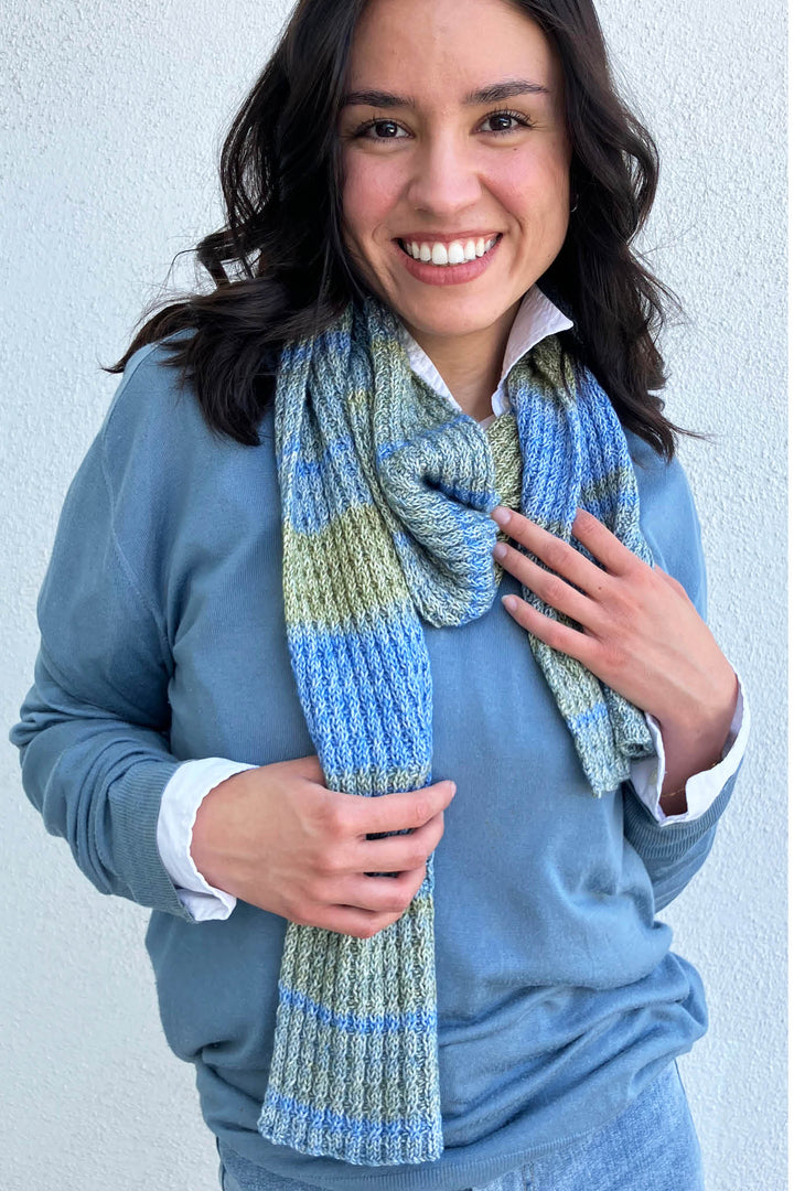 Shawn Mini-Cable Scarf Designer Knitting Pattern