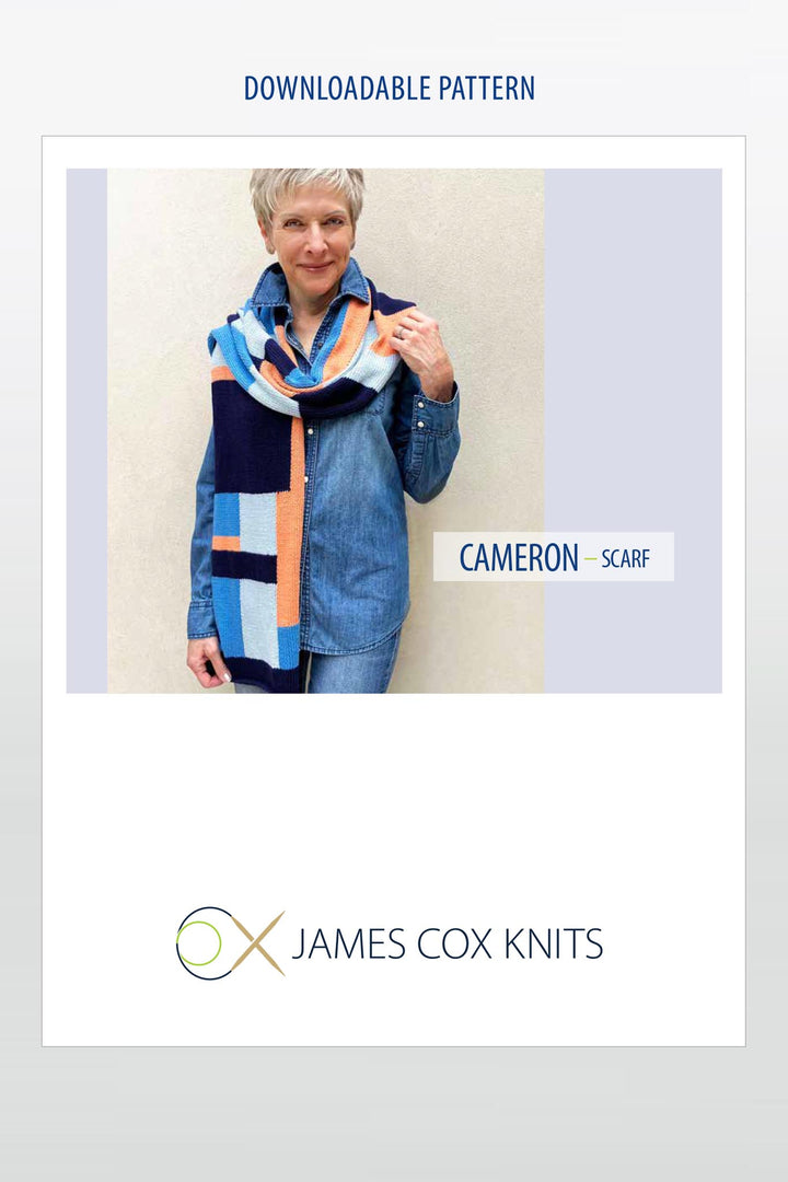 Cameron Scarf Designer Knitting Pattern