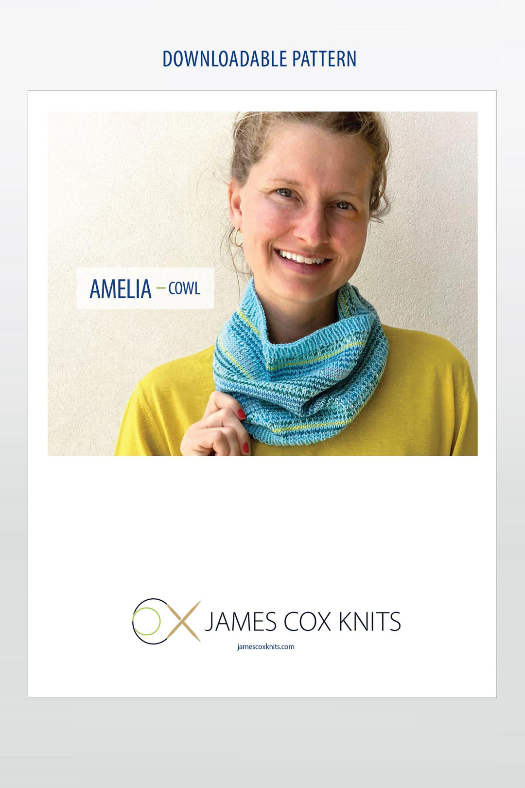 Amelia Cowl Designer Knitting Pattern