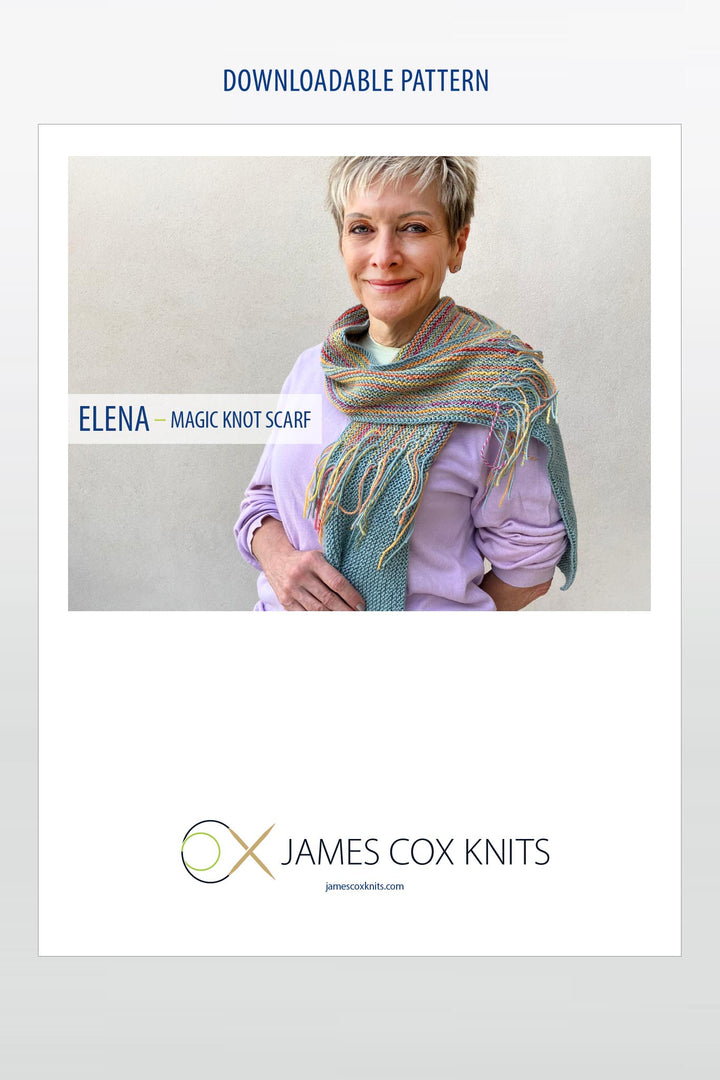 Elena Scarf Designer Knitting Pattern
