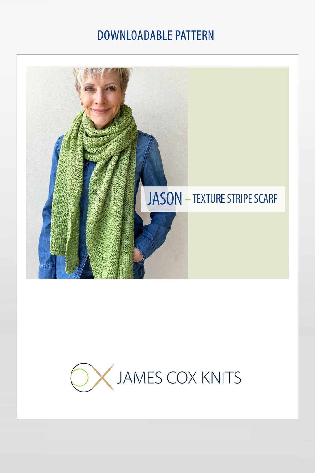 Jason Scarf Designer Knitting Pattern
