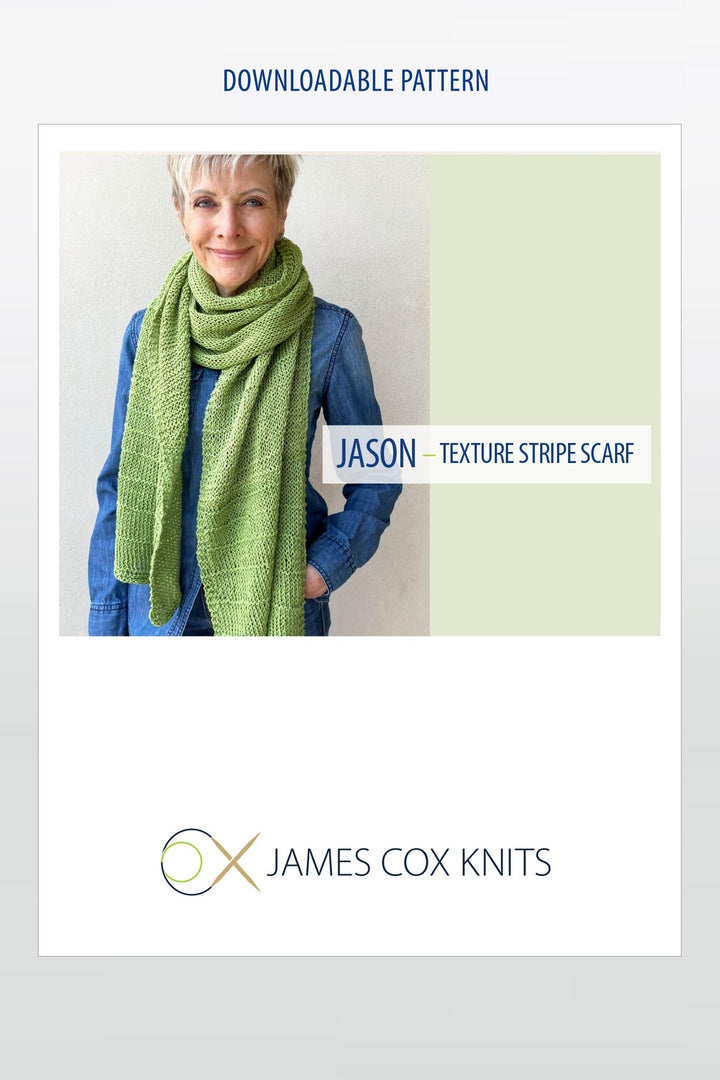 Jason Scarf Designer Knitting Pattern