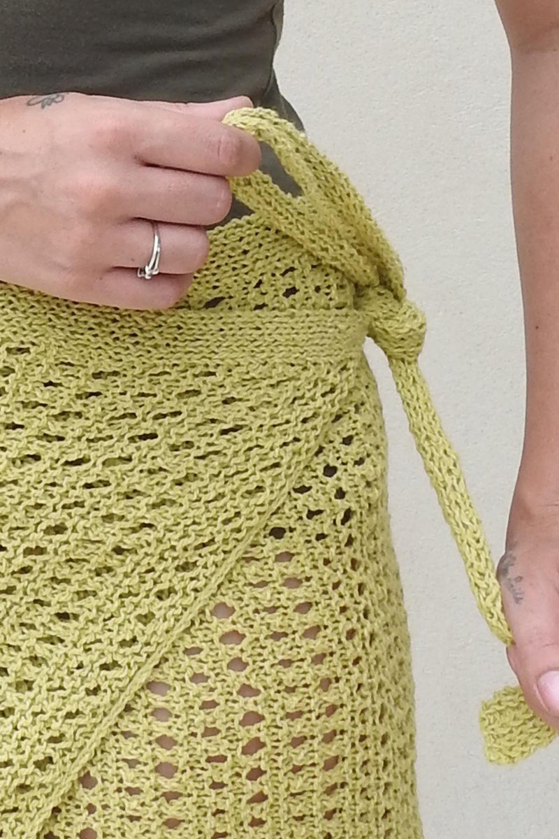 Beach Wrap Skirt Knit Pattern Knitting Pattern PDF For Beach Cover