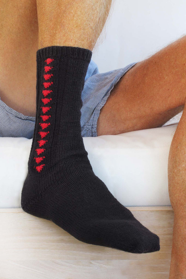Max Color Point Socks Designer Knitting Pattern