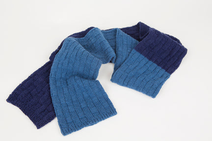 Kevin Basket Weave Scarf Designer Knitting Pattern