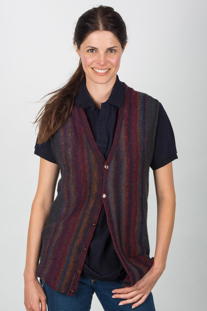 【COGNOMEN】HALF CARDIGAN STITCH KNIT VEST COGNOMEN HALF CARDIGAN STITCH KNIT VEST