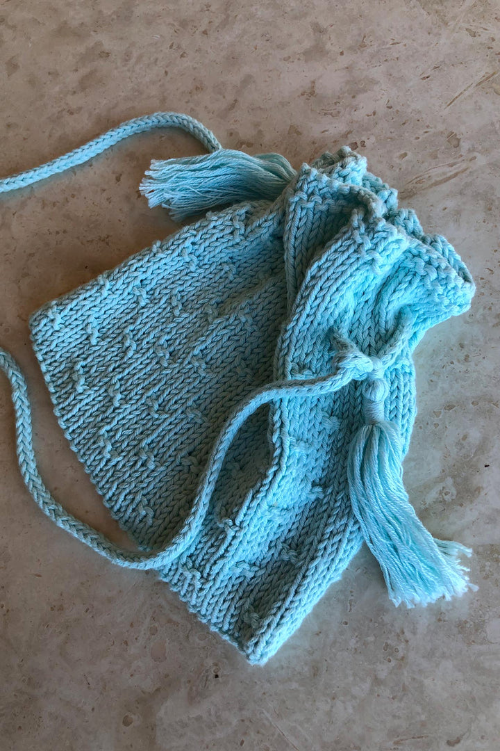 Ali Shoulder Pouch Designer Knitting Pattern