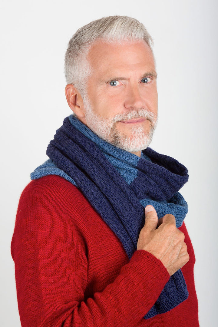 Kevin Basket Weave Scarf Designer Knitting Pattern