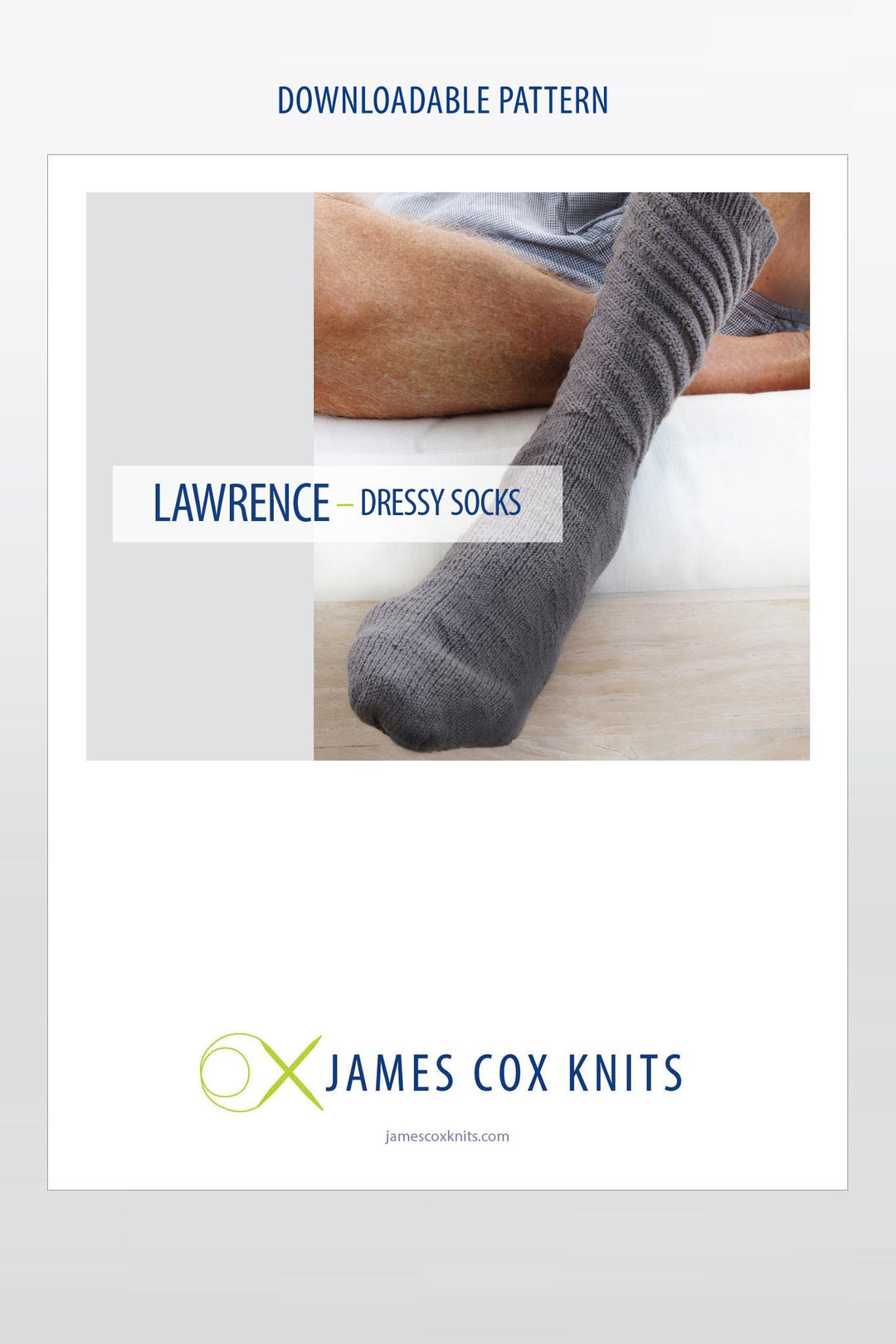Lawrence Dressy Socks Designer Knitting Pattern