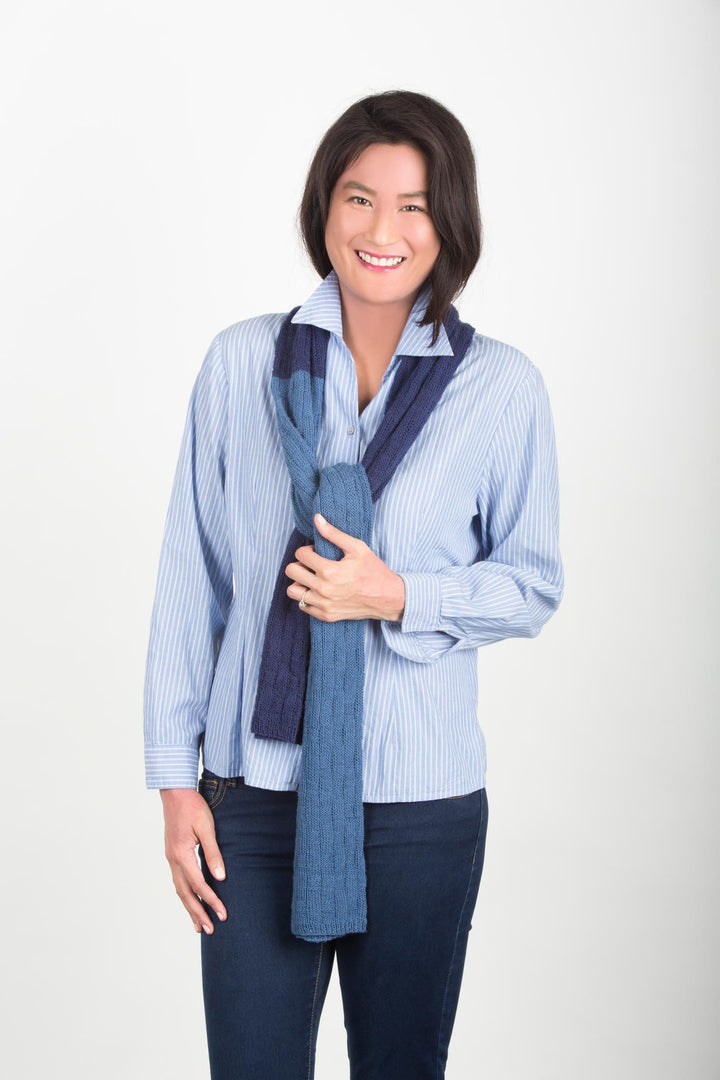 Kevin Basket Weave Scarf Designer Knitting Pattern