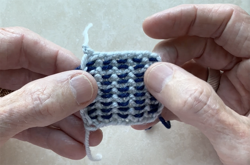 James' Woven Knitting Stitch