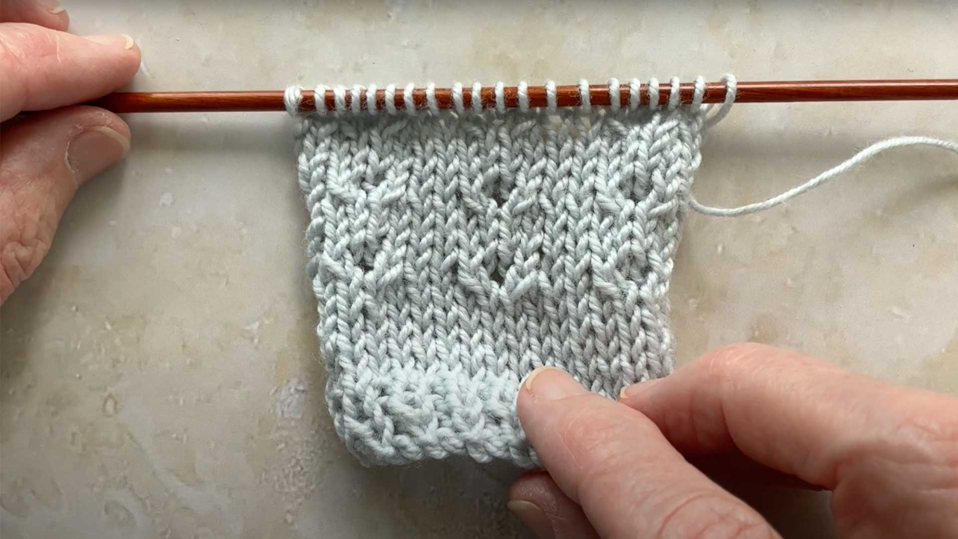 James' Symmetrical Eyelet Stitch