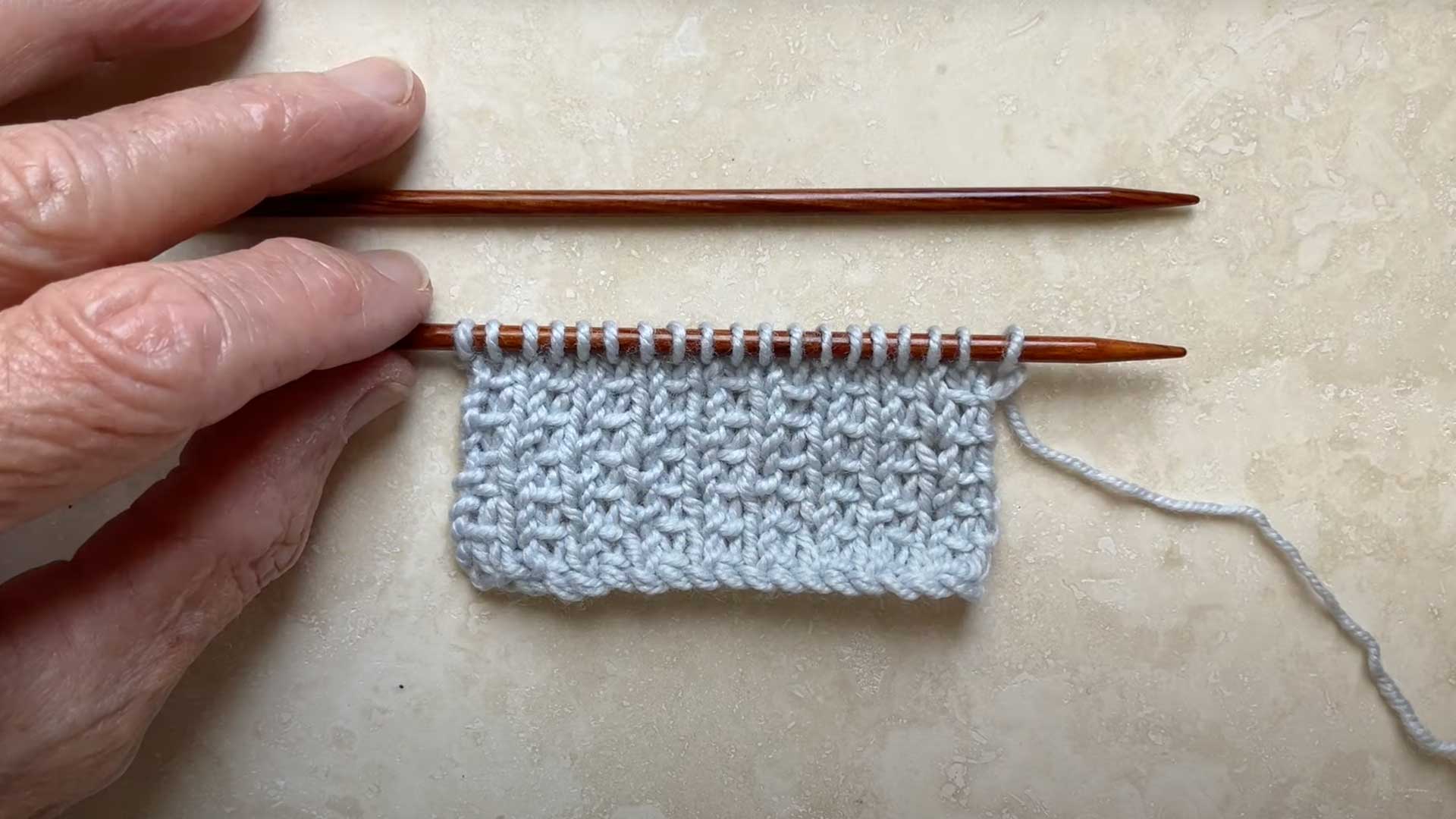 Slip Stitch Rib Pattern