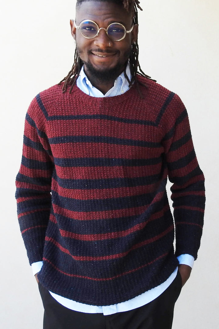 Blair Progressive Stripes Sweater Designer Knitting Pattern