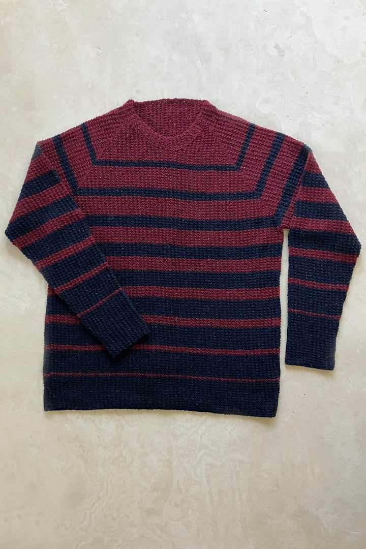 Blair Progressive Stripes Sweater Designer Knitting Pattern
