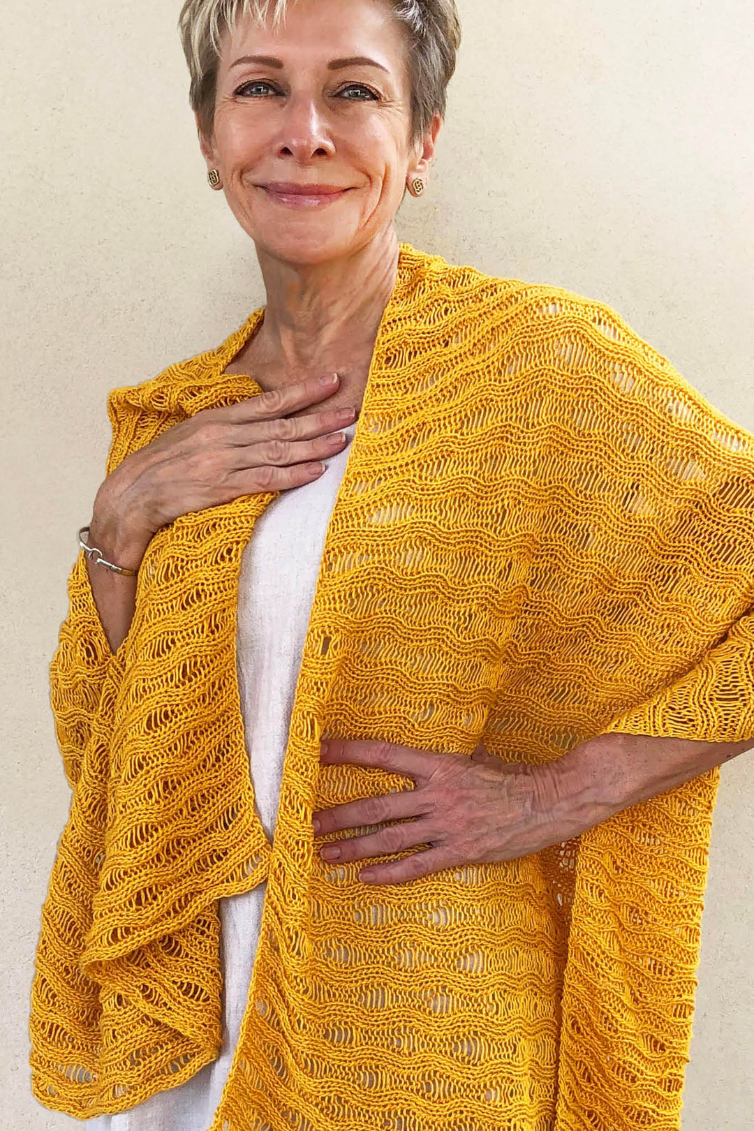 Charlotte Tunic / Wrap Designer Knitting Pattern