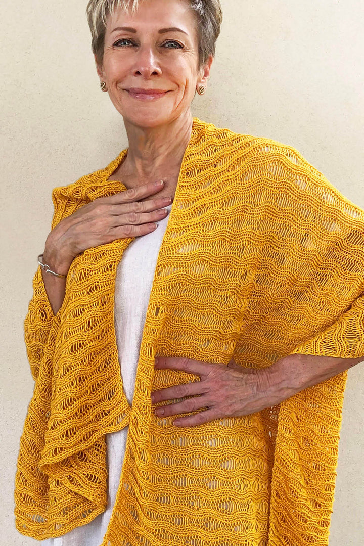 Charlotte Tunic / Wrap Designer Knitting Pattern