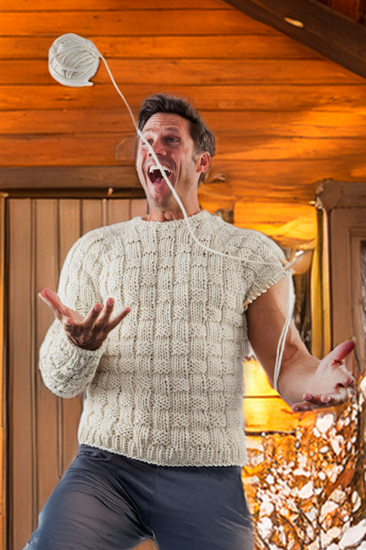 Hayes Ski Sweater Designer Knitting Kit | Premium Yarn + Pattern