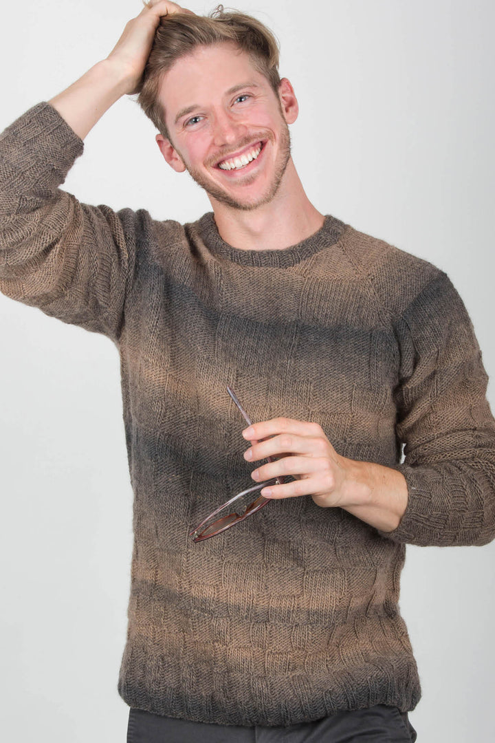 Hunter Progressive Grid Sweater Designer Knitting Pattern