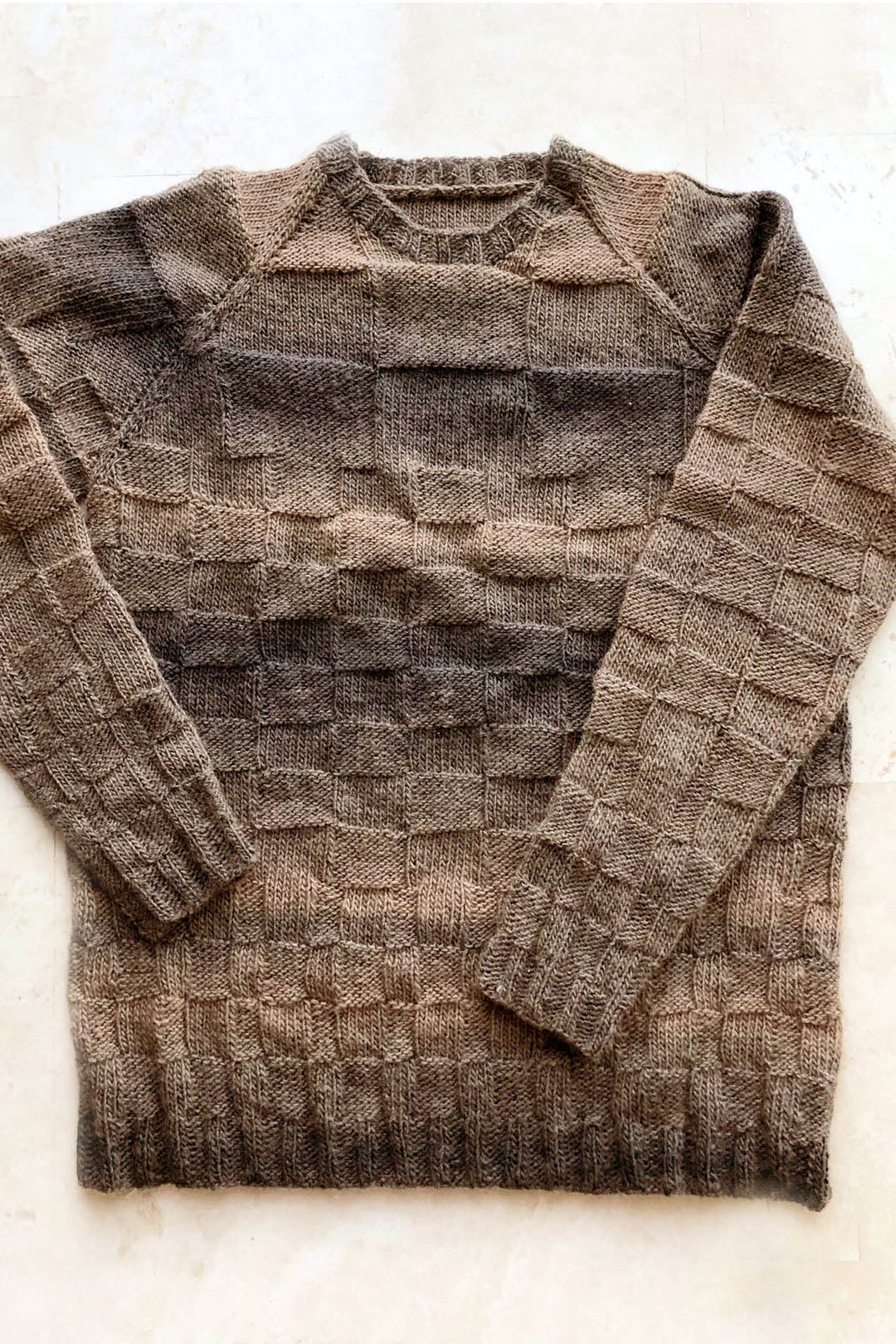 Hunter Progressive Grid Sweater Designer Knitting Pattern