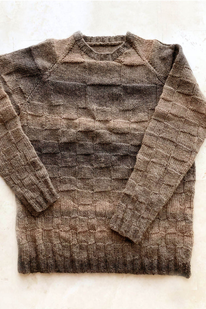 Hunter Progressive Grid Sweater Designer Knitting Pattern