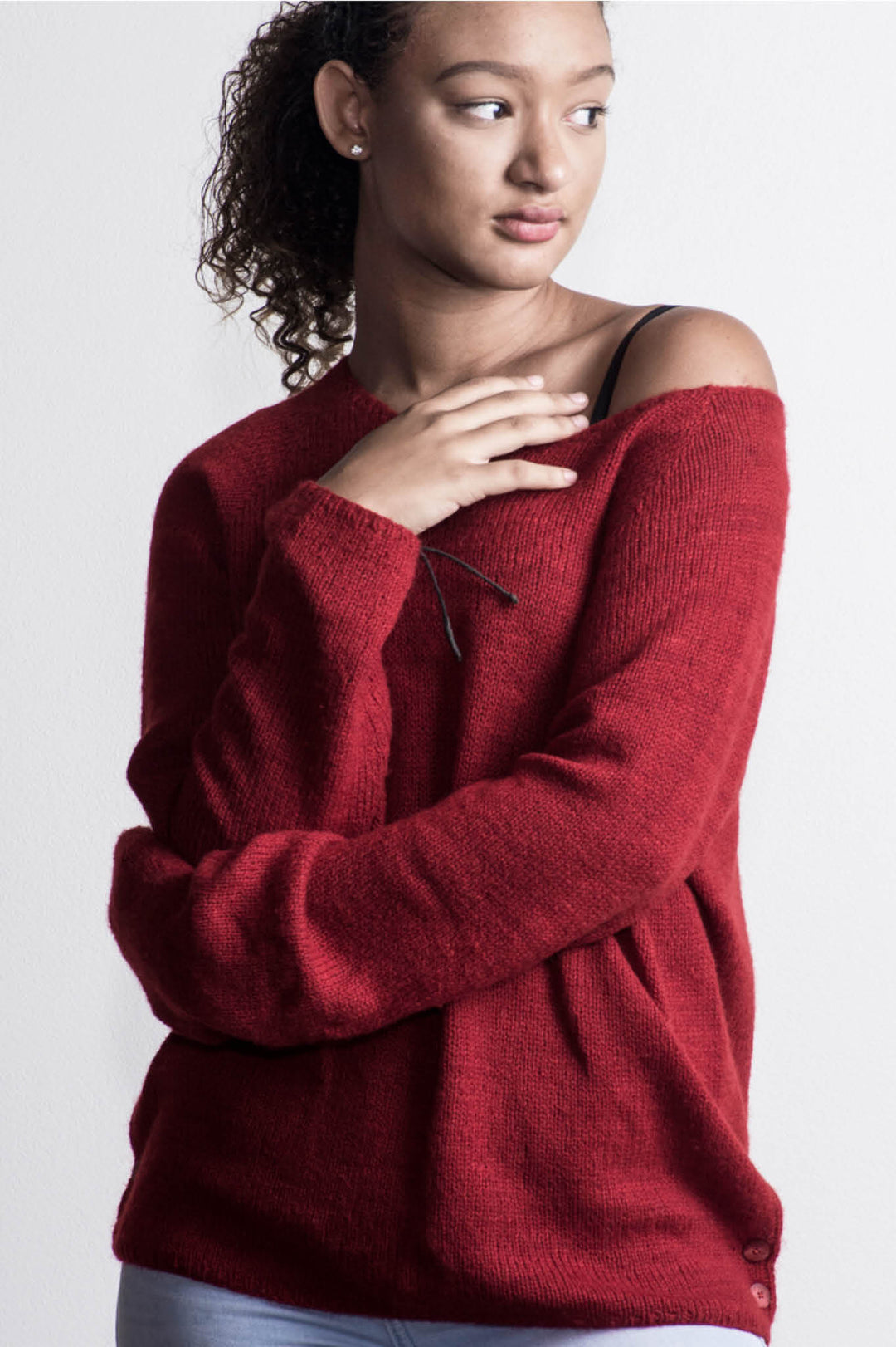 Kurt Pleated Pullover Designer Knitting Pattern
