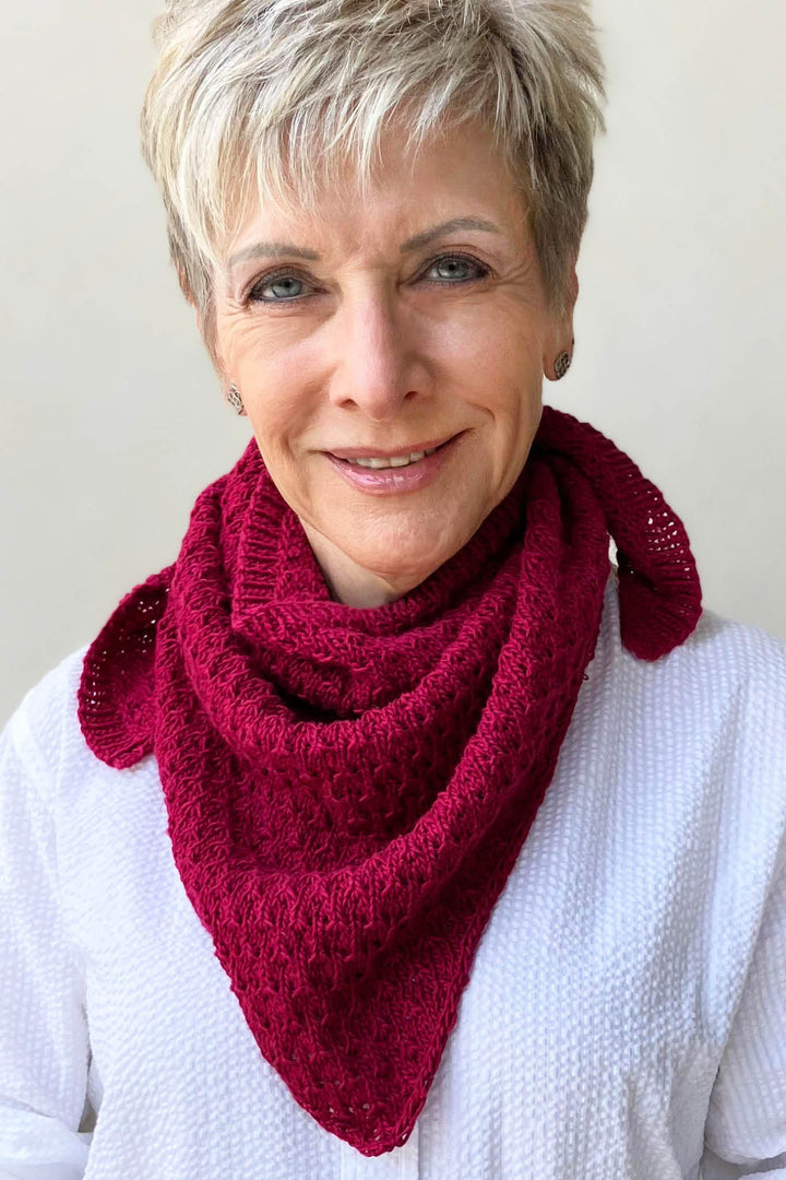 Kylie Kerchief Designer Knitting Pattern