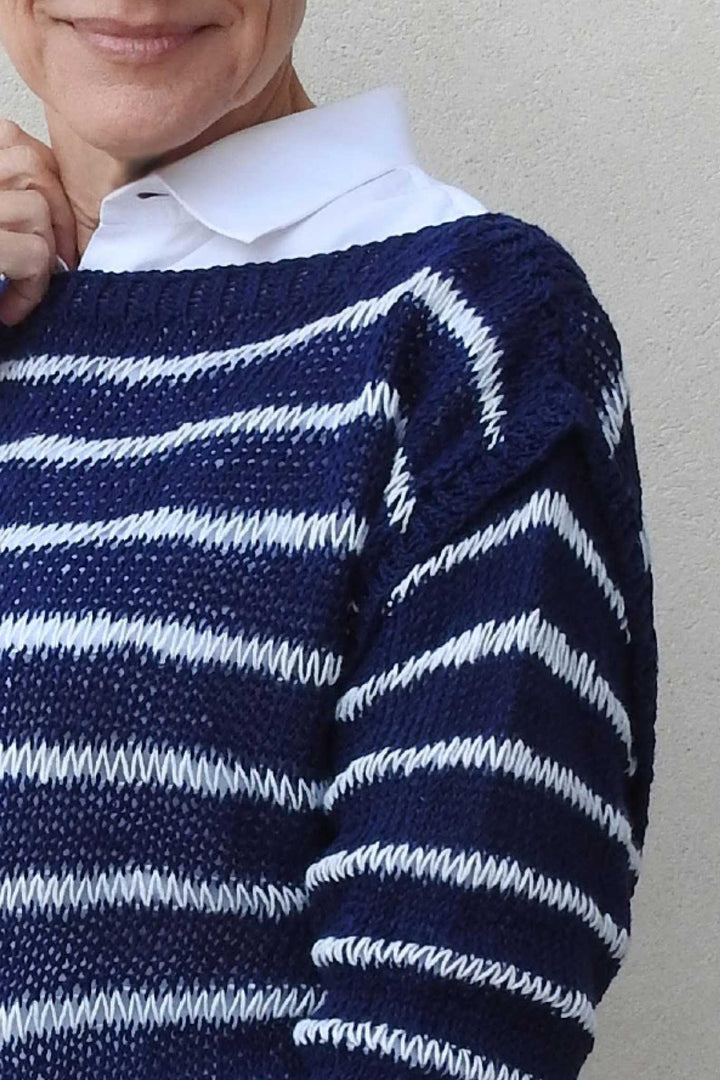 Margot Sailor’s Sweater Designer Knitting Pattern