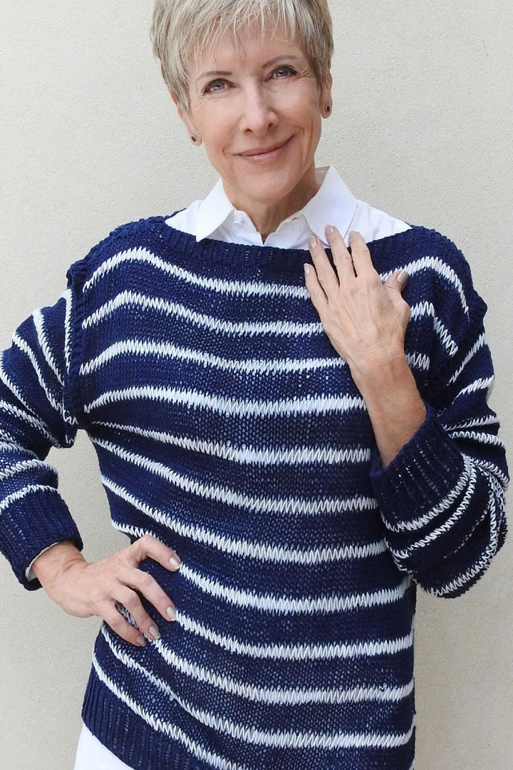 Margot Sailor’s Sweater Designer Knitting Pattern