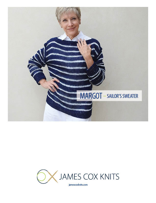 Margot Sailor’s Sweater Designer Knitting Pattern