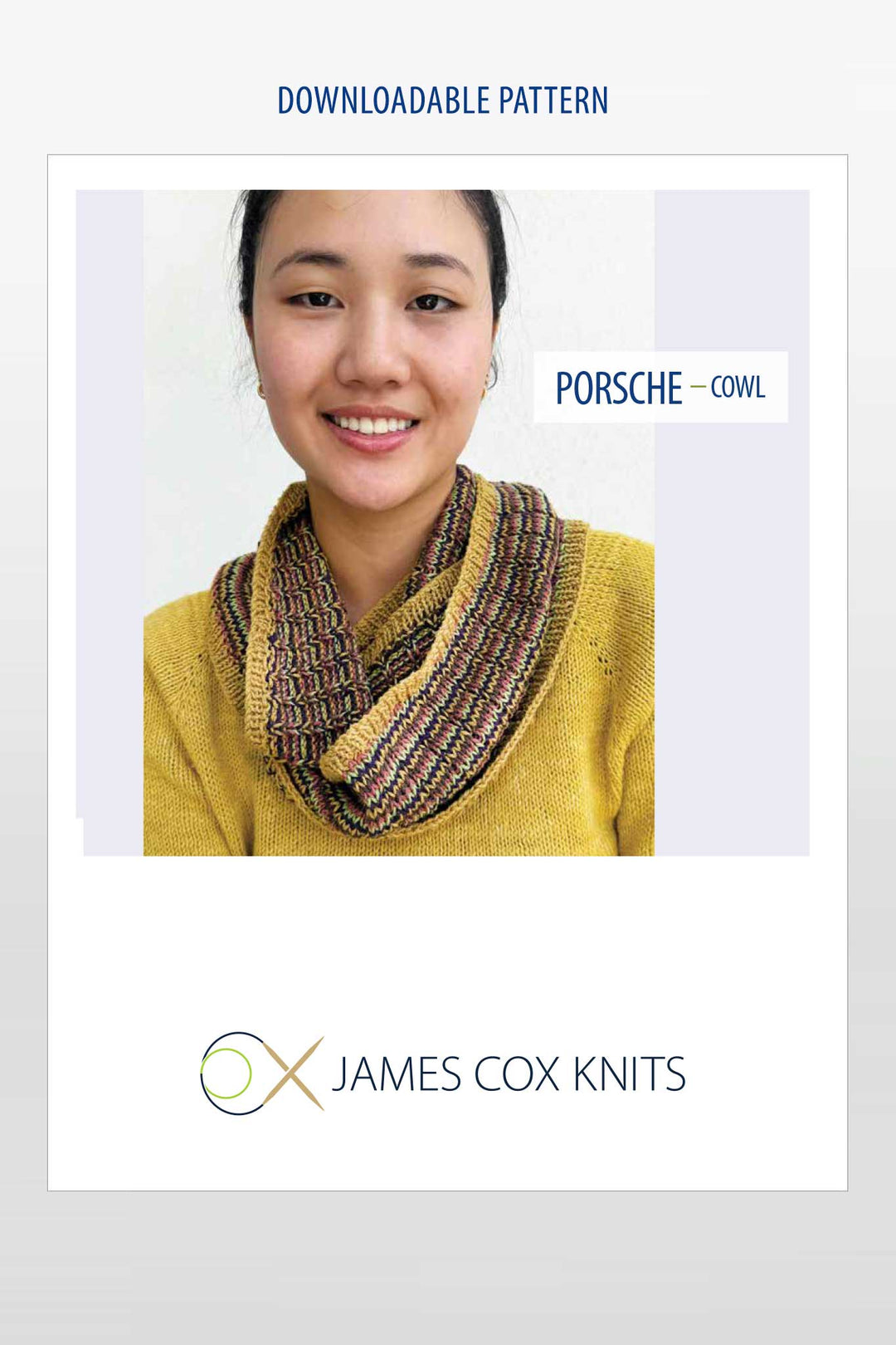 Porsche Cowl Designer Knitting Pattern
