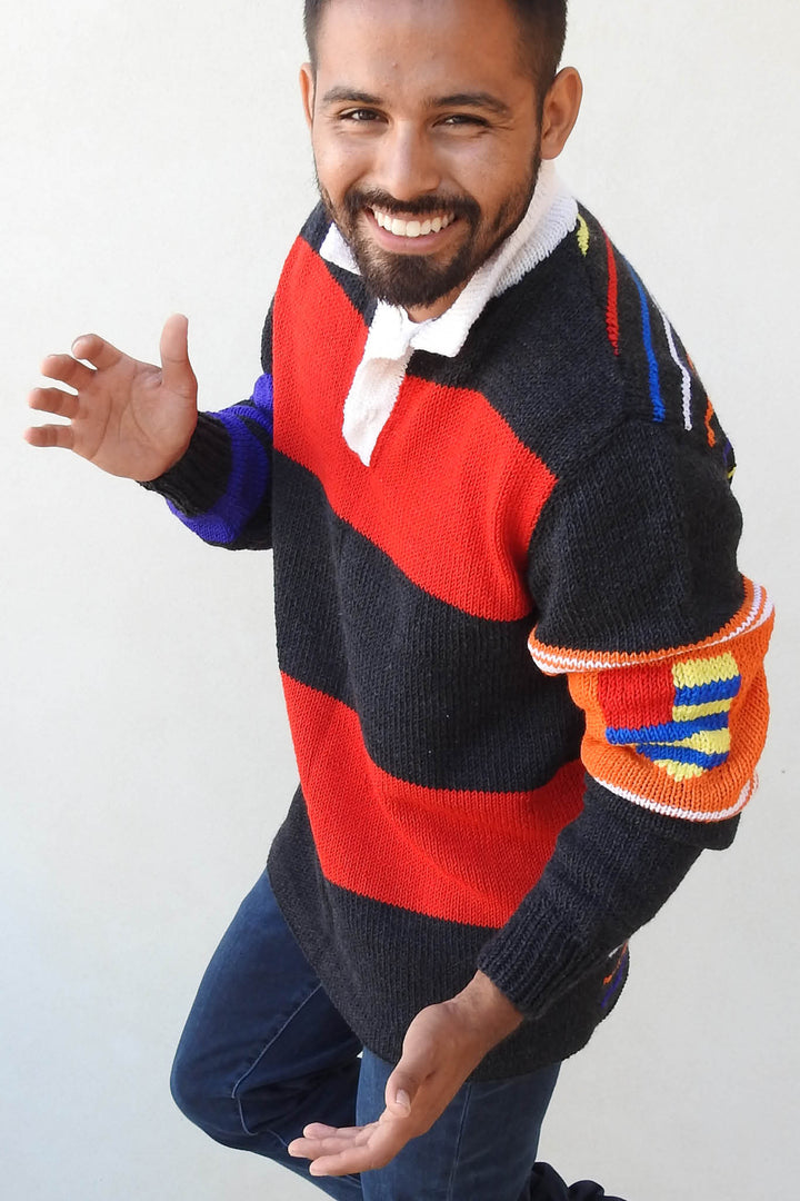 Reggie Rugby Sweater Designer Knitting Pattern