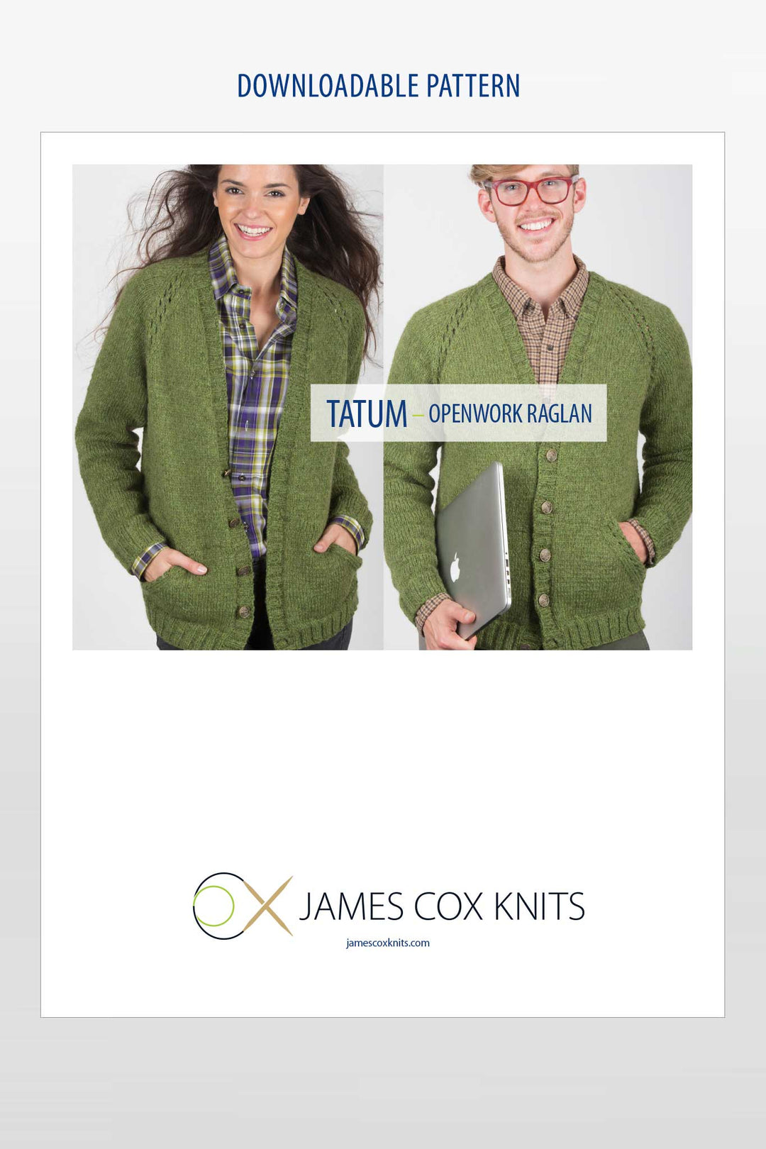Tatum Openwork Raglan Sweater Designer Knitting Pattern