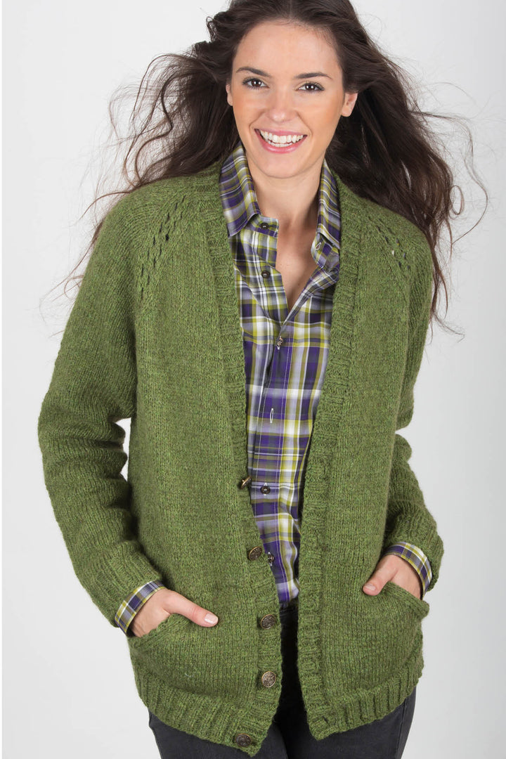 Tatum Openwork Raglan Sweater Designer Knitting Pattern