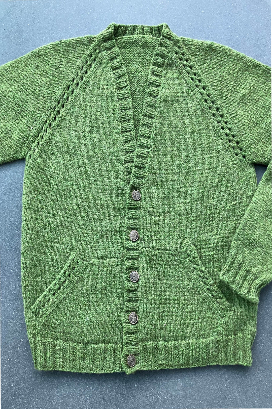 Tatum Openwork Raglan Sweater Designer Knitting Pattern