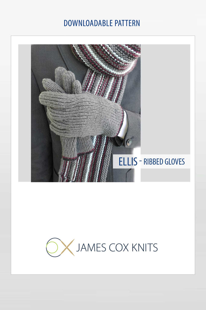 Ellis Gloves Designer Knitting Pattern