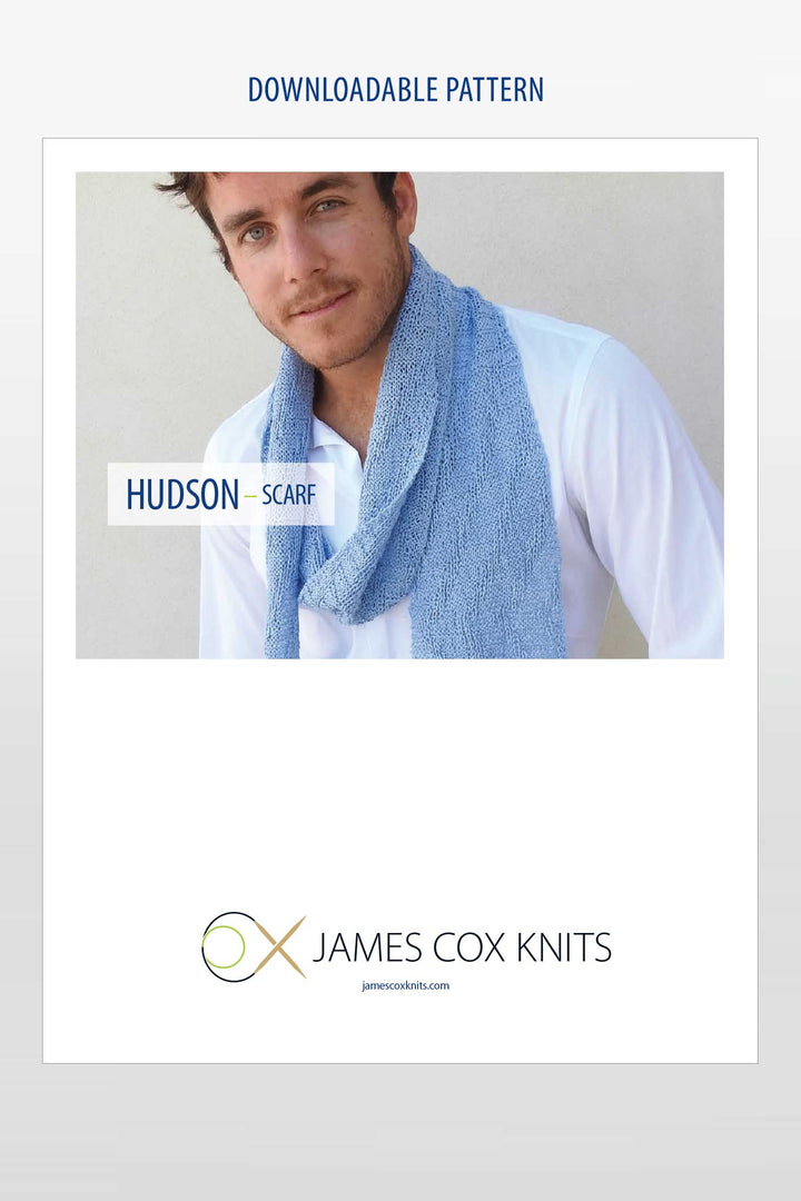 Hudson Scarf Designer Knitting Pattern