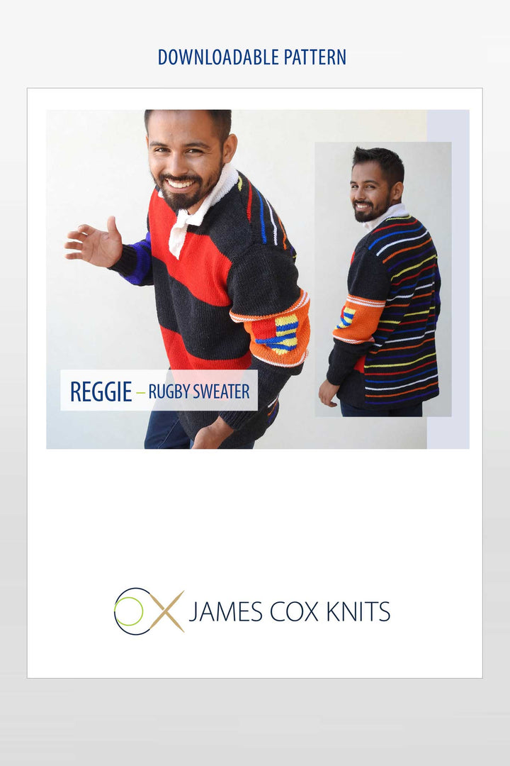 Reggie Rugby Sweater Designer Knitting Pattern
