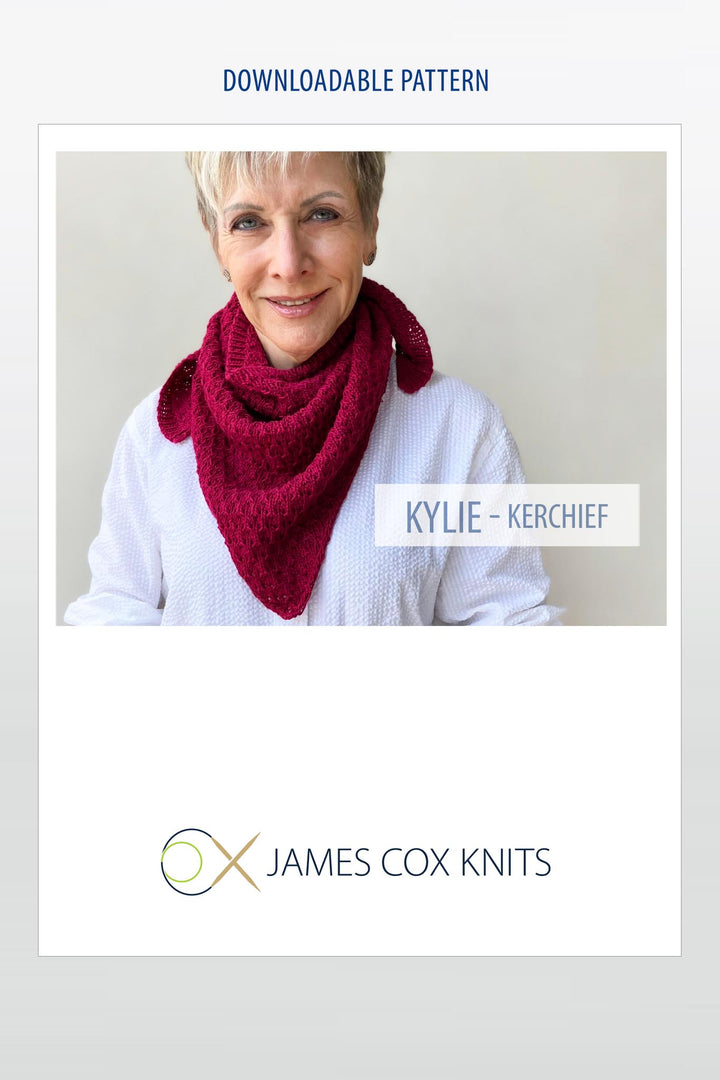 Kylie Kerchief Designer Knitting Pattern