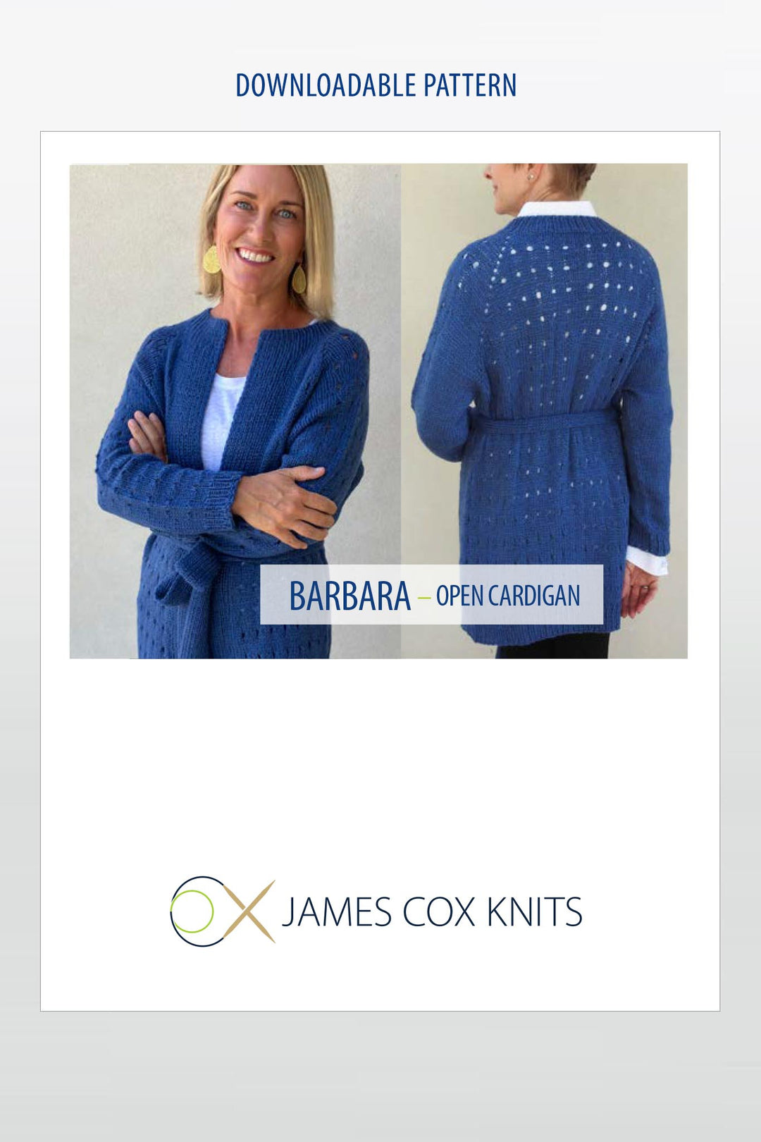 Barbara Coatigan Sweater Knitting Pattern