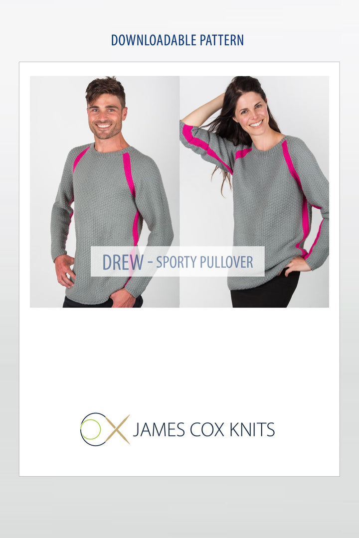 Drew Pullover Sweater Designer Knitting Pattern