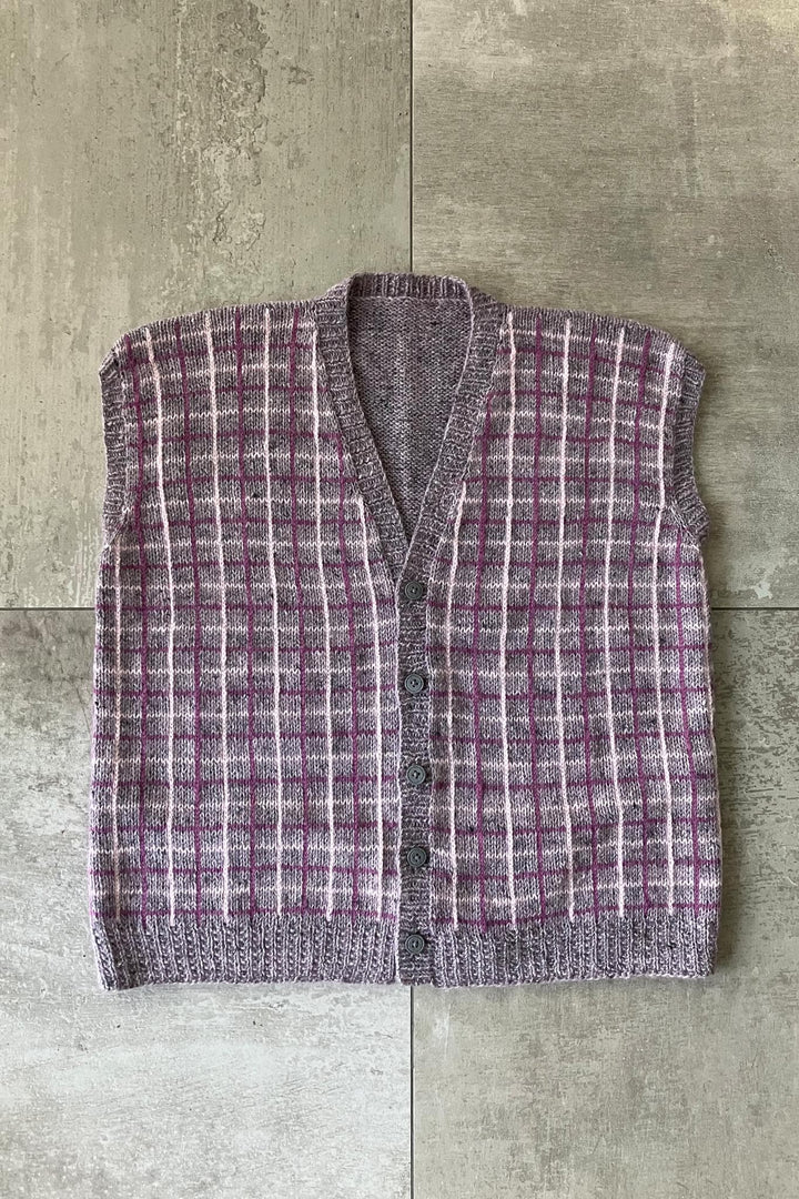 Madison Tattersall Vest Designer Knitting Pattern