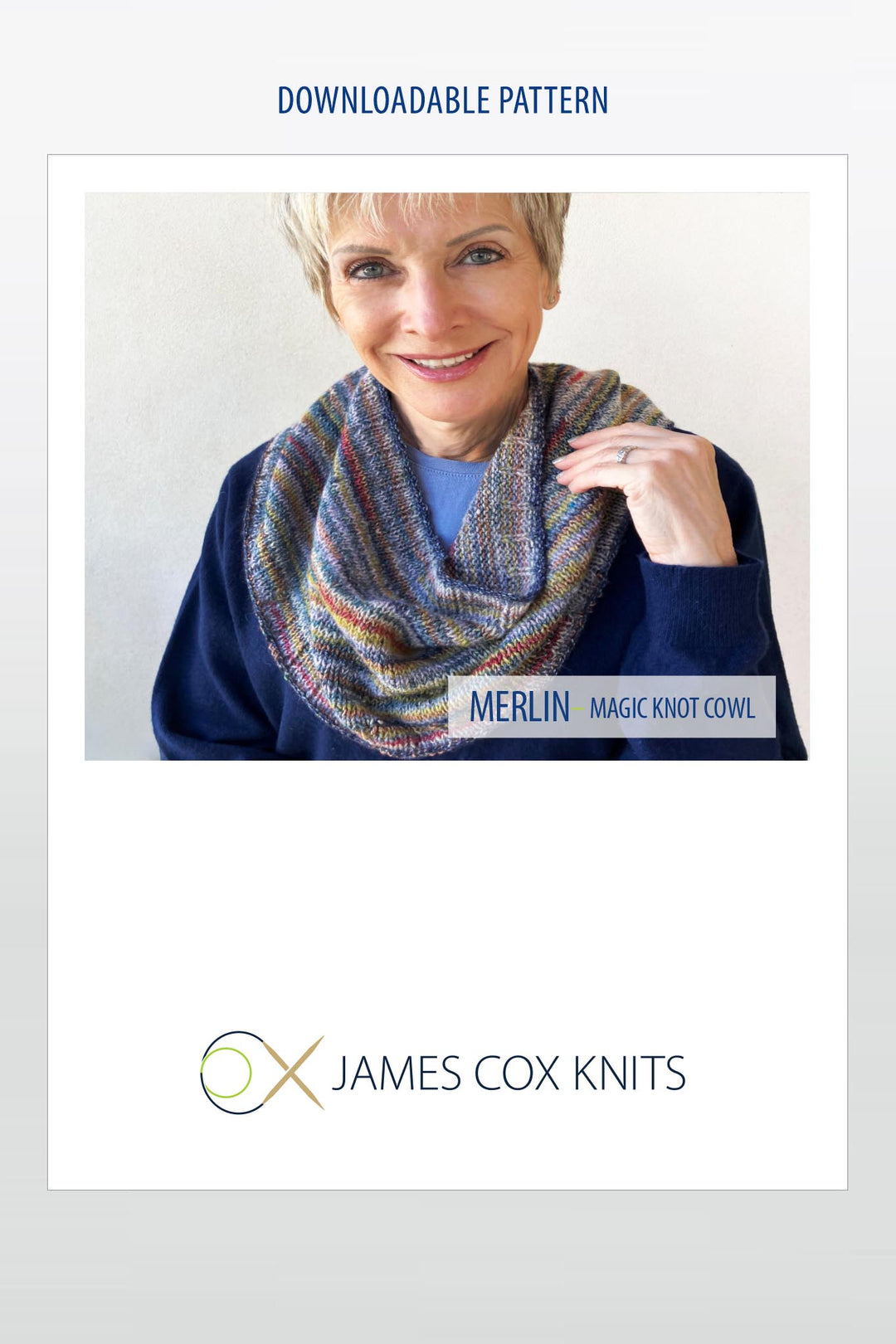Merlin "Magic Knot"  Cowl Designer Knitting Pattern