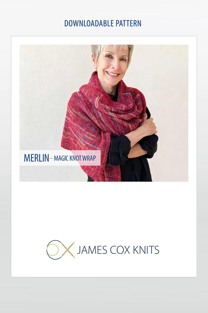 Merlin "Magic Knot" Wrap Designer Knitting Pattern