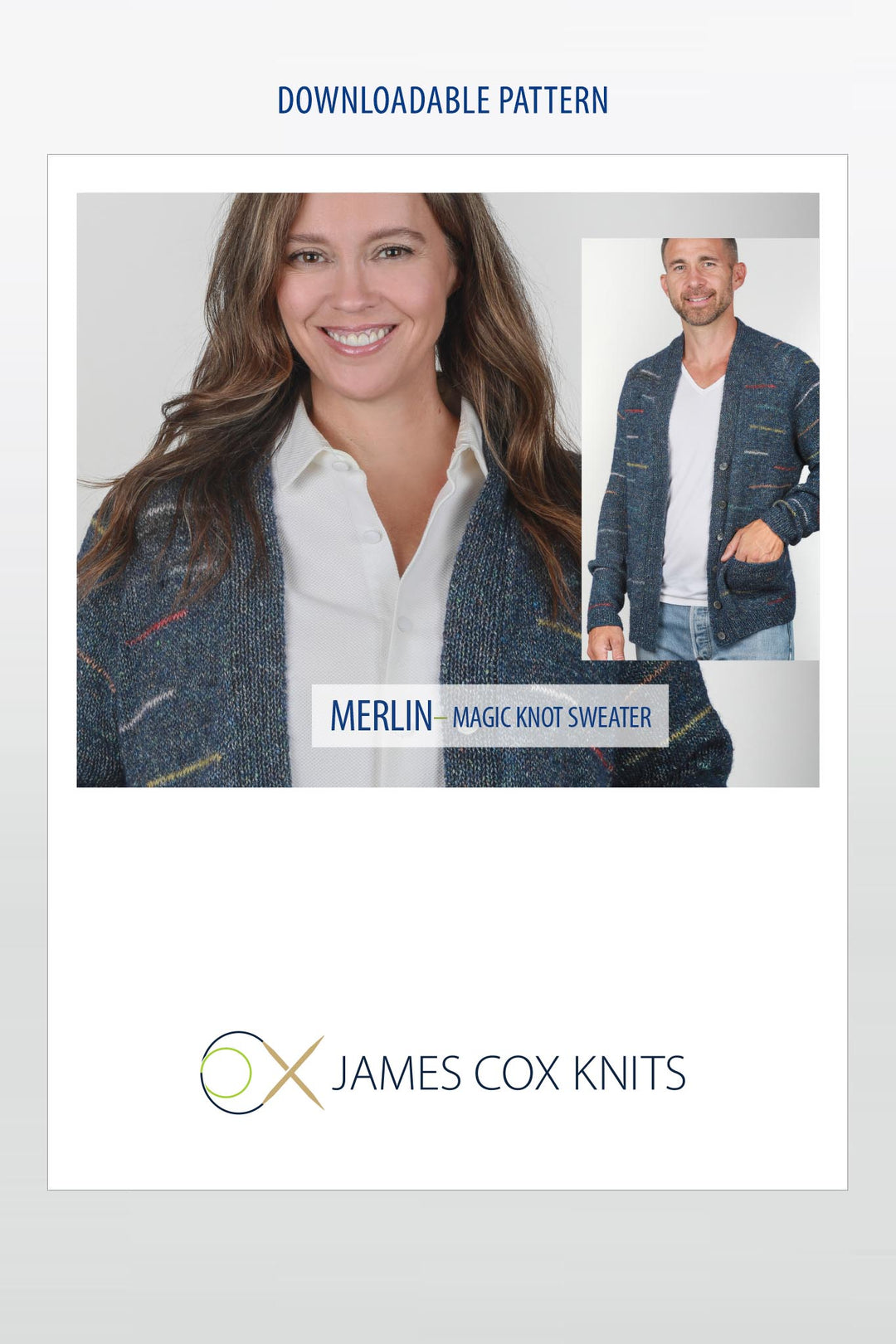 Merlin "Magic Knot" Sweater Designer Knitting Pattern