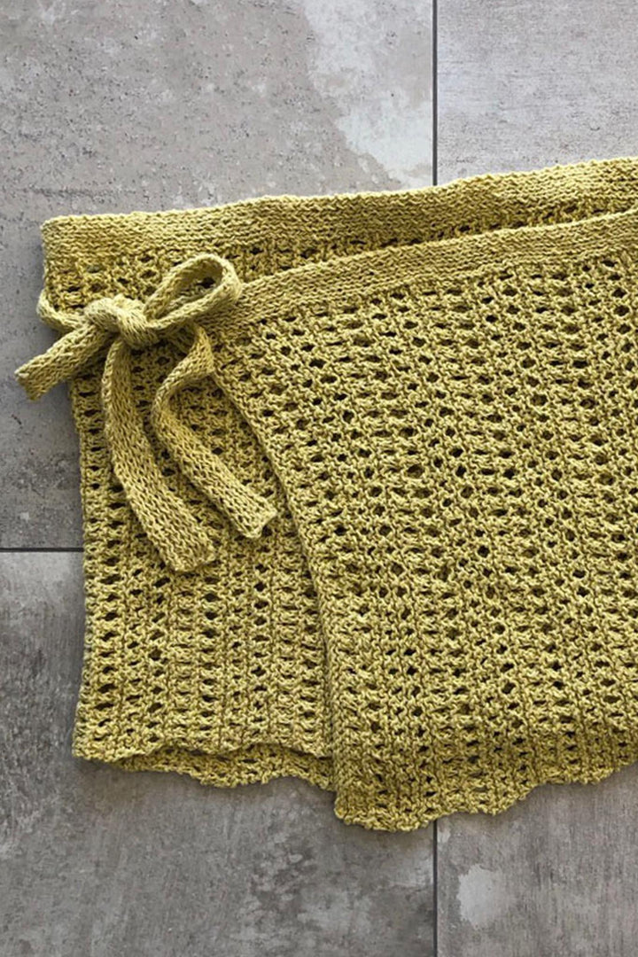 Reese Wrap Skirt Designer Knitting Pattern