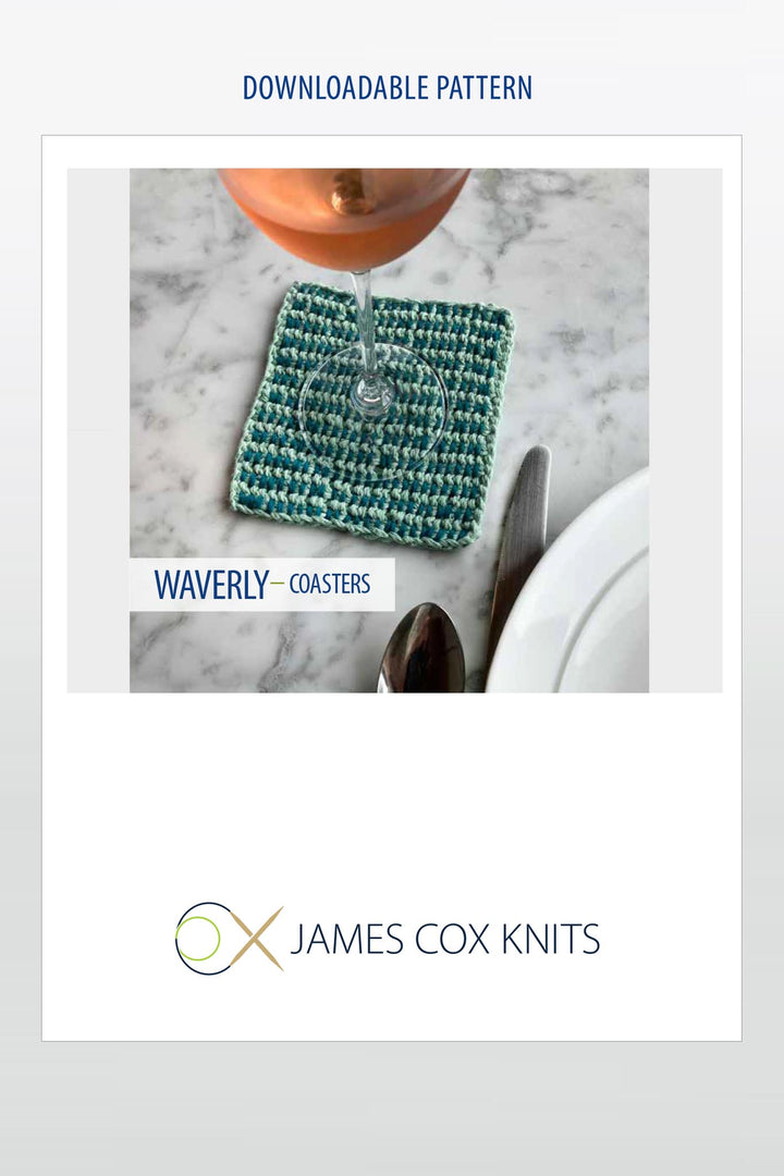 Waverly Coasters Designer Knitting Pattern