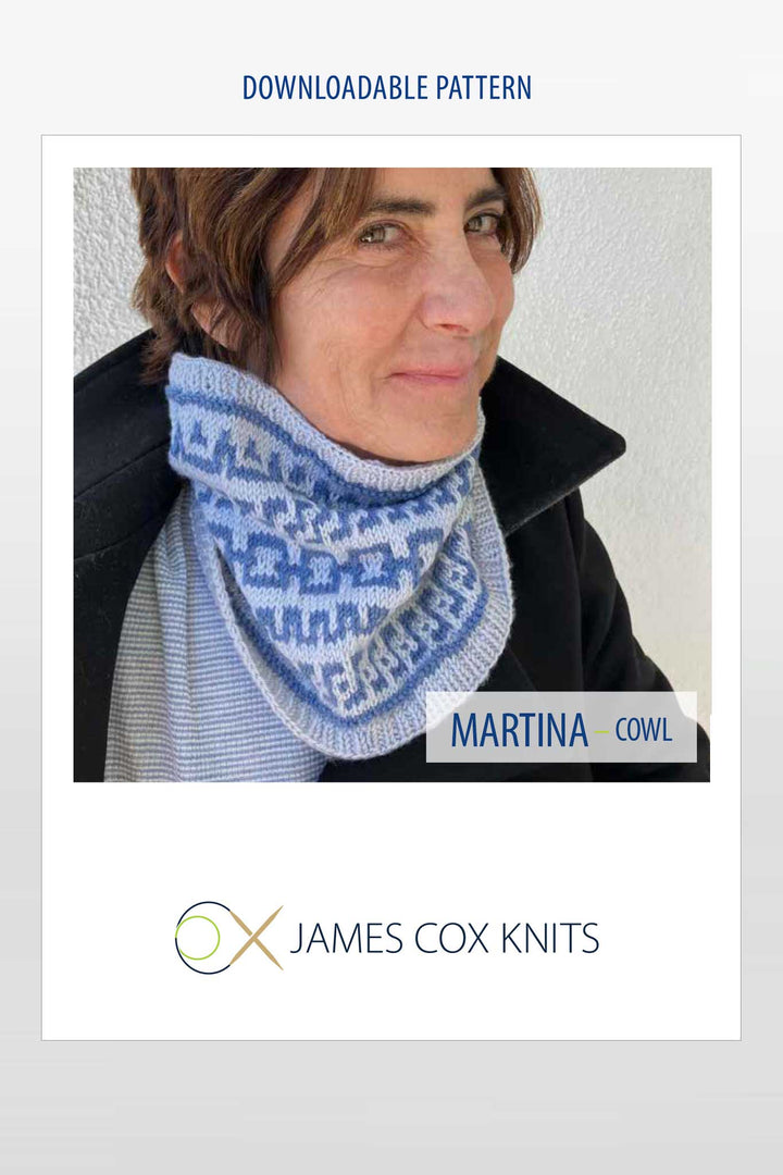 Martina Cowl Designer Knitting Pattern